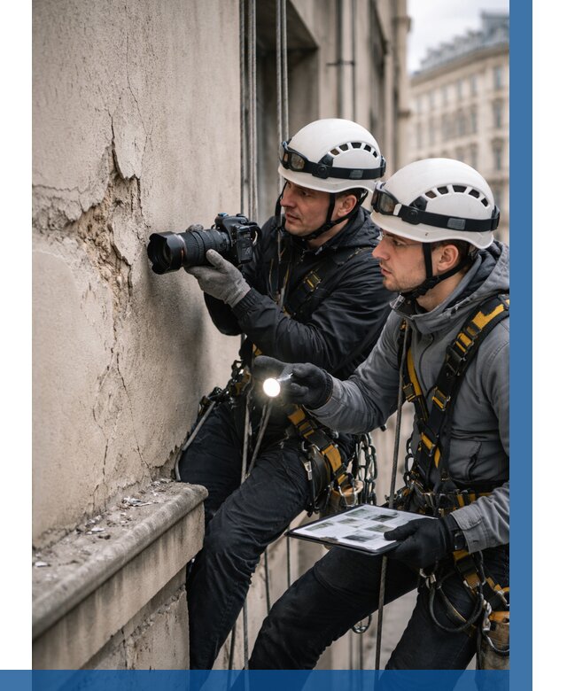 Фотофиксация дефектов фасада в Лесозаводске от 4652 р. | ВЫСОТНИК-Лсз