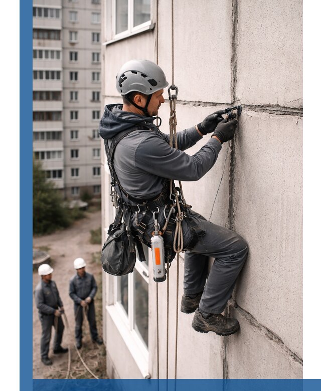 Обследование межпанельных швов и герметизация в Лесозаводске