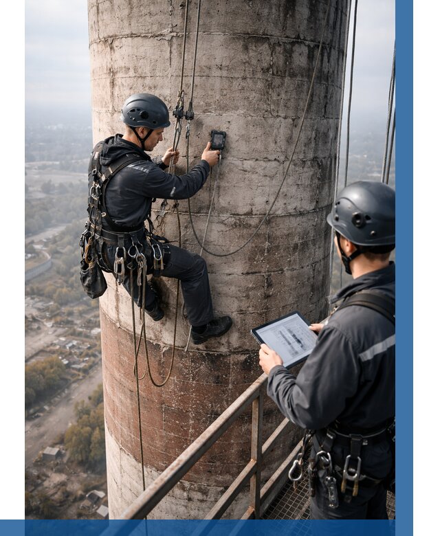 Обследование дымовой трубы в Лесозаводске от 8270 р. | ВЫСОТНИК-Лсз