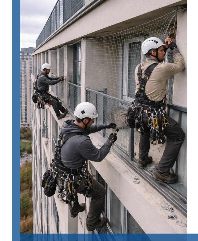 Профессиональный монтаж защитной сетки от птиц в Лесозаводске